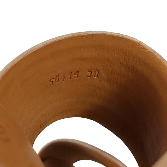 COCLICO Bergen Sandals Wood Block Heel Leather Sandal Natur Camel - Picture 12 of 13